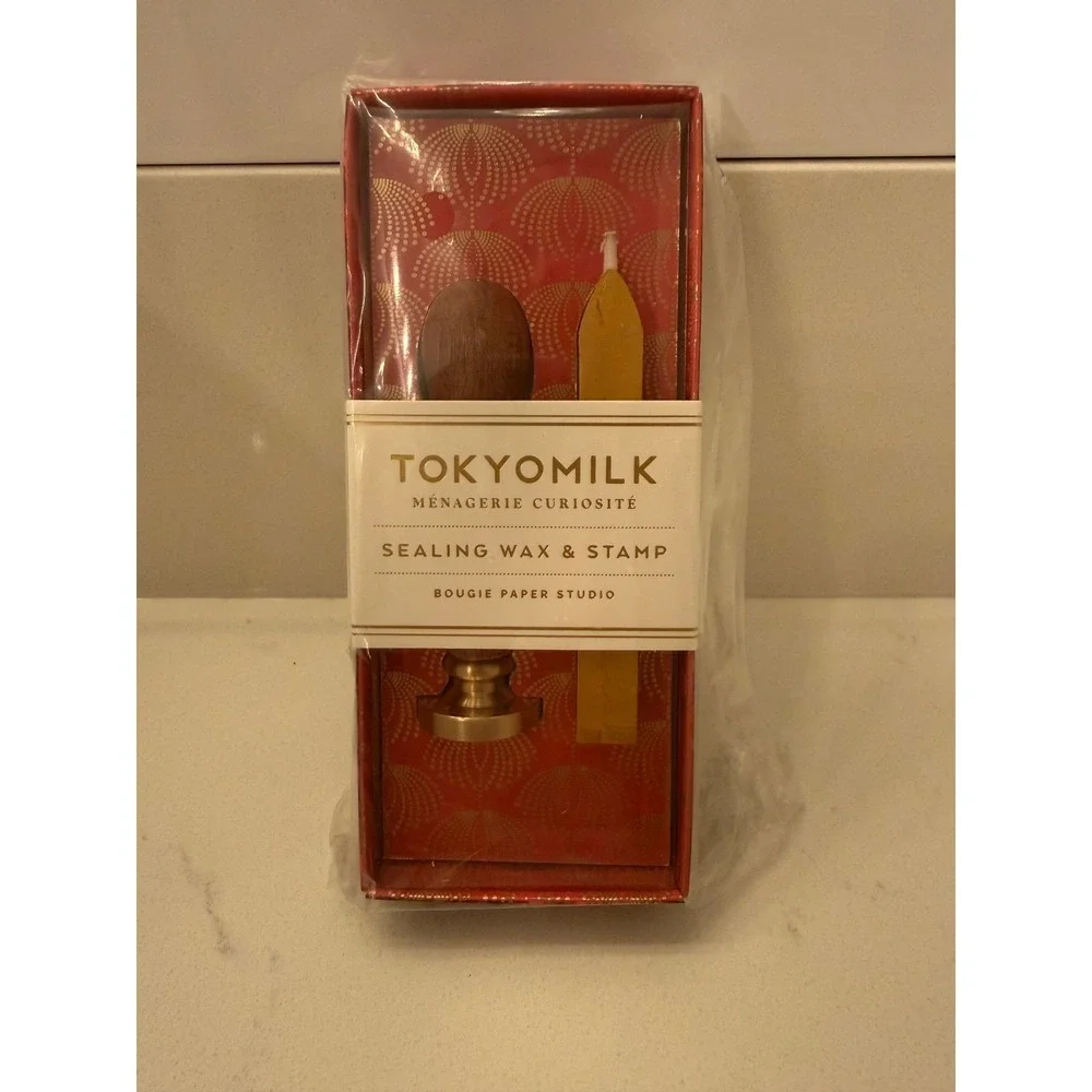 TokyoMilk Sealing‎ Wax Stamp & Menagerie Curiosite Notecard Set Gift Bundle NWT